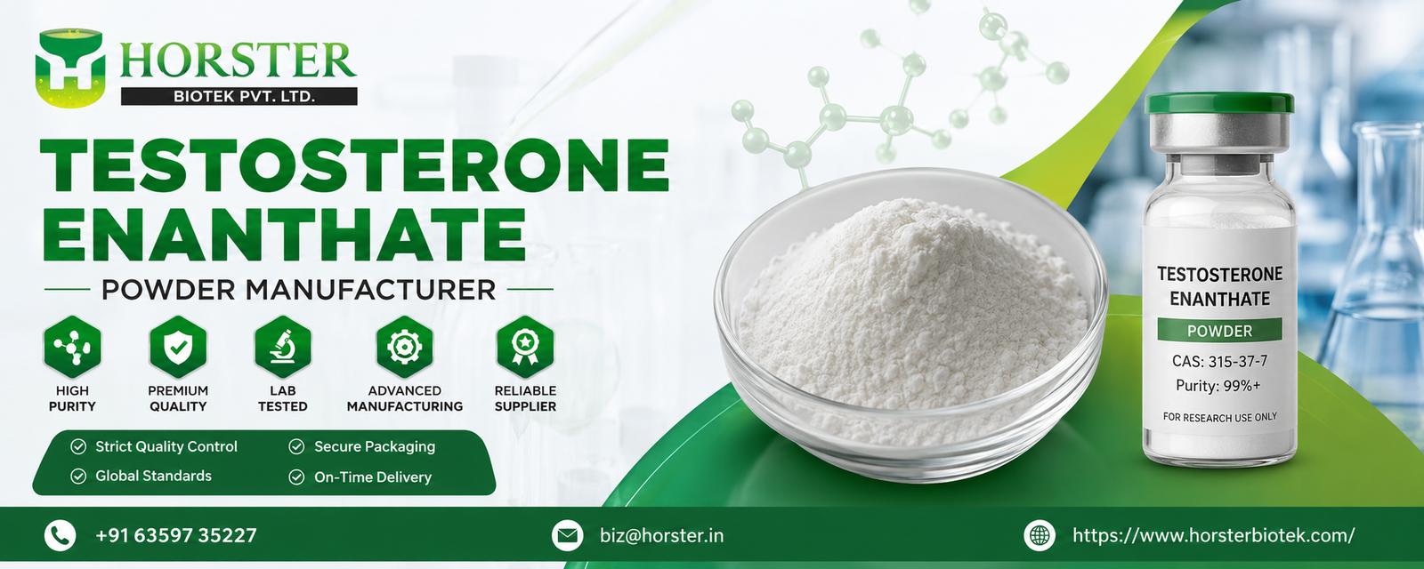 Testosterone Enanthate Powder Manufacturer