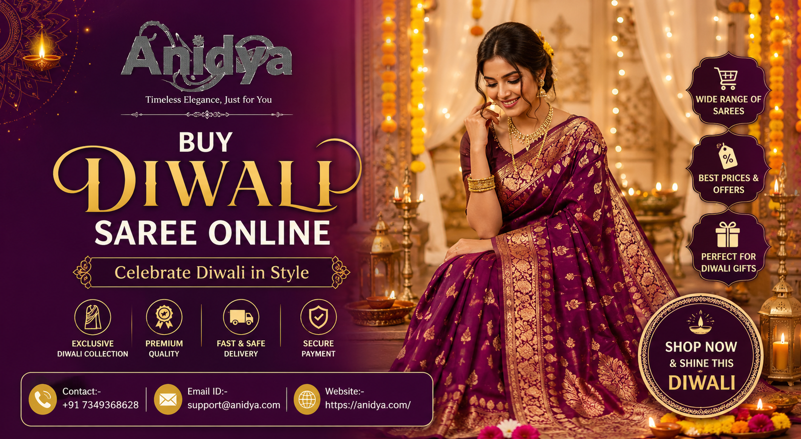buy diwali saree online
